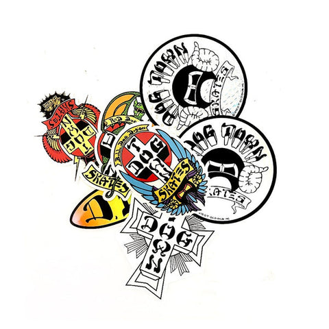 DOGTOWN 70S STICKER PACK (2ACDO70PACK3)