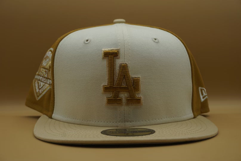 Men's New Era White/Royal Los Angeles Dodgers 50th Anniversary