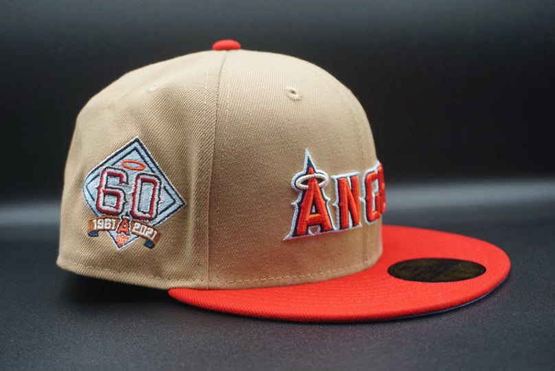 Men's Los Angeles Angels New Era Red 60th Anniversary Authentic