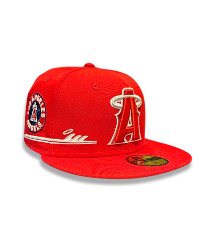 NEW ERA LOS ANGELES ANGELS CITY CONNECT RED 59FIFTY FITTED HAT