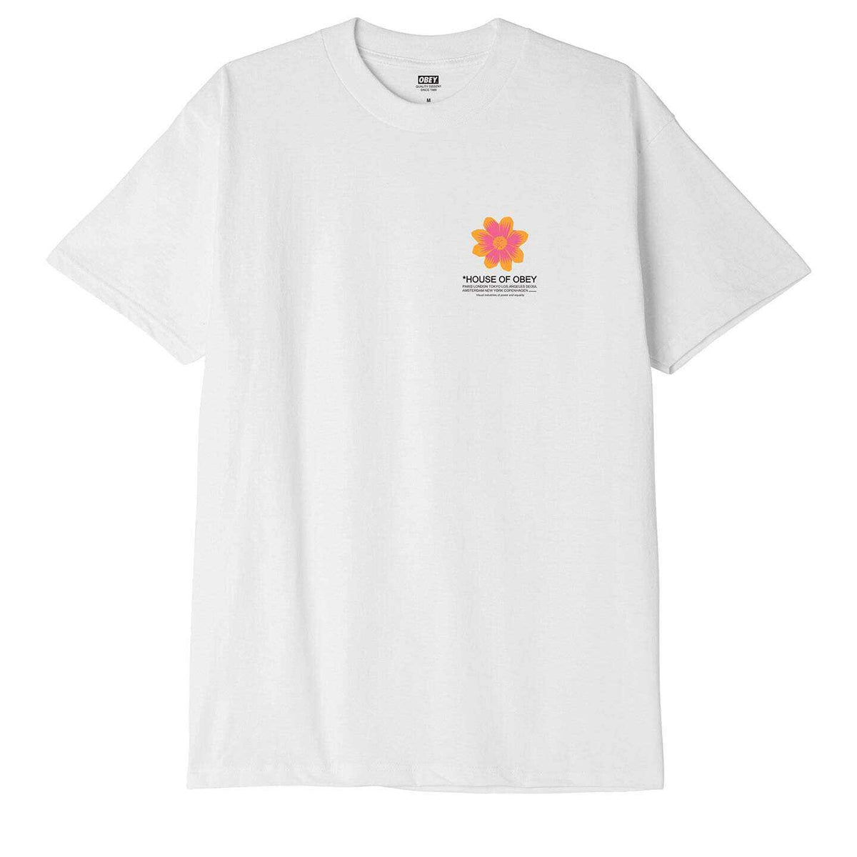 OBEY HOUSE OF FLOWER T-SHIRT (165263414) – Identity Board Shop
