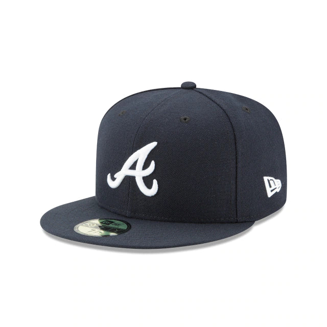 Atlanta Braves ATL MLB Game Authentic 59FIFTY Fitted Cap - 5950 A/Axe Logo  Hat - Houston Real Estate