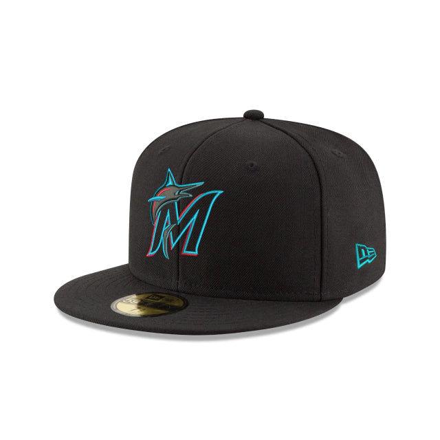 NEW ERA 59FIFTY MLB AUTHENTIC MIAMI MARLINS TEAM FITTED CAP