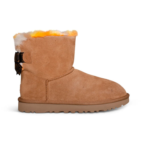 UGG Girls' Bailey Bow Plaid Punk Boot