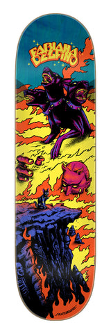 8.25in Delfino Inferno Santa Cruz Skateboard Deck