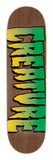 8.51in Assorted Color Logo Stumps Creature Skateboard Deck