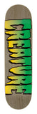 8.51in Assorted Color Logo Stumps Creature Skateboard Deck