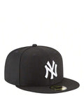 New Era Men's New York Yankees Basic 59Fifty Fitted Cap Black/White