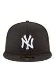 New Era Men's New York Yankees Basic 59Fifty Fitted Cap Black/White