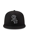 New Era Chicago White Sox Game Balck Outline Authentic Collection On-Field 59FIFTY Fitted Hat