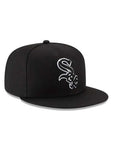 New Era Chicago White Sox Game Balck Outline Authentic Collection On-Field 59FIFTY Fitted Hat