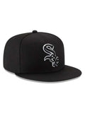 New Era Chicago White Sox Game Balck Outline Authentic Collection On-Field 59FIFTY Fitted Hat