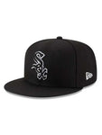 New Era Chicago White Sox Game Balck Outline Authentic Collection On-Field 59FIFTY Fitted Hat