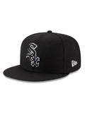 New Era Chicago White Sox Game Balck Outline Authentic Collection On-Field 59FIFTY Fitted Hat