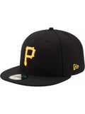 New Era Pittsburgh Pirates 59Fifty Game Black Authentic Hat