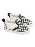 Vans Slip-On V Black/White Checkerboard Toddler Shoes