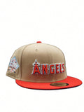 New Era Los Angeles Angels MLB Khaki/Red 60th Anniversary 59FIFTY Fitted