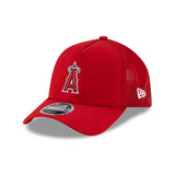 New Era LA Angels MLB Batting Practice 2026 Red 9FORTY Apex Adjustable Cap