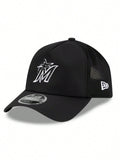 New Era Miami Marlins MLB Team 9FORTY Apex Snapback Black/White