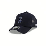 New Era Seattle Mariners 2026 Batting Practice 9FORTY APEX Trucker - Navy Blue