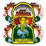 56mm Jeff Kendall End Of The World 99a Chubbies Slime Balls Skateboard Wheels (SET)