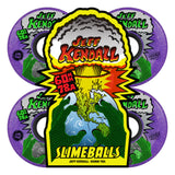 60mm Jeff Kendall End Of The World 78a Purple Glitter Slime Balls Skateboard Wheels (SET)