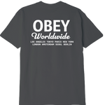 OBEY WORLDWIDE SCRIPT T-SHIRT (163813802S)