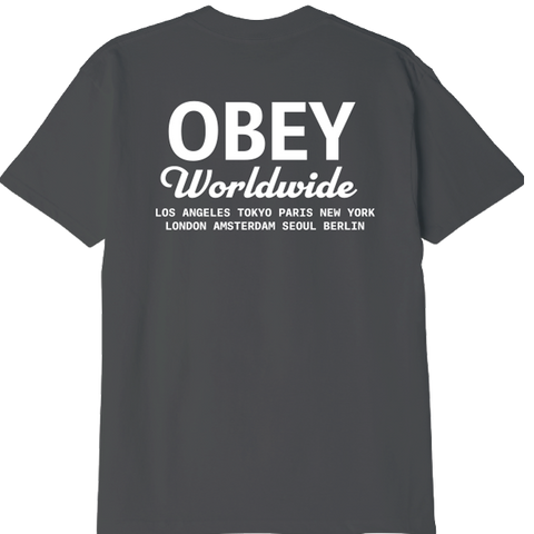 OBEY WORLDWIDE SCRIPT T-SHIRT (163813802S)