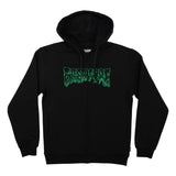 Hesher Flame Zip Hooded Heavyweight Sweatshirt
