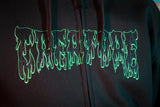 Hesher Flame Zip Hooded Heavyweight Sweatshirt