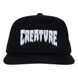 Mono Logo Snapback Structured Hat Black OS Unisex Creature