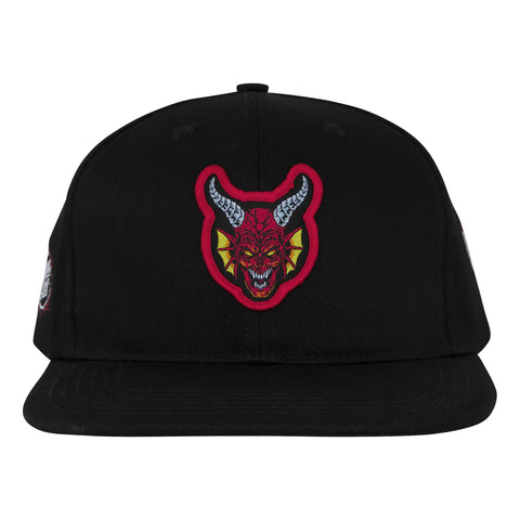 Stranger Things Hellfire Club Snapback Structured Hat Black OS Unisex Santa Cruz