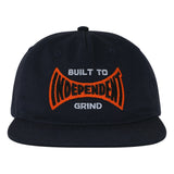 Built To Grind Span Snapback Independent Hat  Midnight Blue