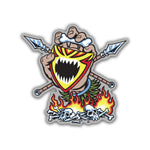Salba Screaming Witch Doctor 4.5in Santa Cruz Stickers (25 Pack)