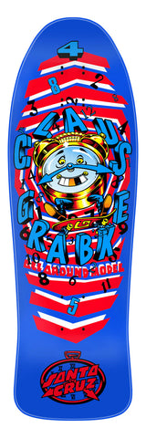 9.89in Grabke All Around Santa Cruz Reissue Skateboard Deck