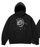 Huf X Aliens Hoodie Fossilized Pullover Black