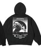 Huf X Aliens Hoodie Fossilized Pullover Black