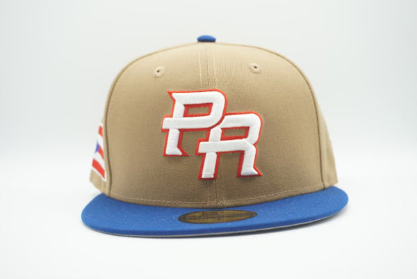 Puerto Rico 7 1/8 New Era World Baseball Classic Fitted Hat Black Red with  Flag