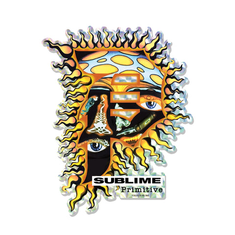 PRIMITIVE DIRTY P SUN STICKER (PA125A12)