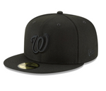 NEW ERA WASHINGTON NATIONALS BLACKOUT 59FIFTY FITTED HAT (192093981)