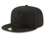 NEW ERA WASHINGTON NATIONALS BLACKOUT 59FIFTY FITTED HAT (192093981)