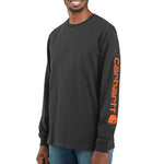 CARHARTT LOOSE FIT HEAVYWEIGHT LONG-SLEEVE LOGO SLEEVE GRAPHIC T-SHIRT (K231)