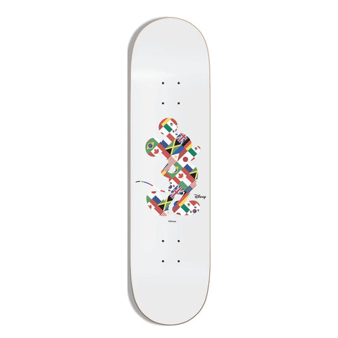 Huf X Mickey Mouse Worldwide Tour White 8.25" Skateboard Deck
