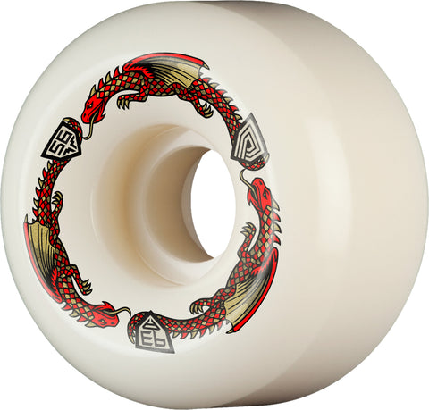 Powell Peralta Dragons 93A - V6 Symmetrical Shape - Medium Ride Patch - 56mm x 36mm 93A V6 Skateboard Wheels 4pk