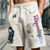 Goosebumps Raw Edge Sweat Shorts (Bone)