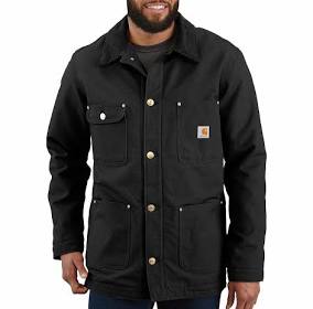 CARHARTT LOOSE FIT FIRM DUCK BLANKET-LINED CHORE COAT (103825)