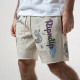 Goosebumps Raw Edge Sweat Shorts (Bone)