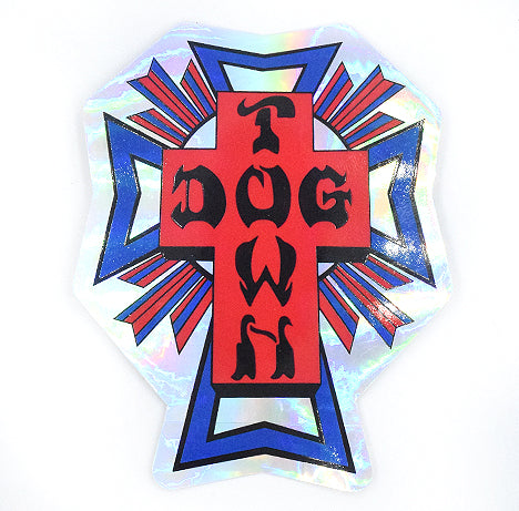 DOGTOWN 80S CROSS LOGO HOLOGRAPHIC STICKER (2ACDOSTCKH) – Identity