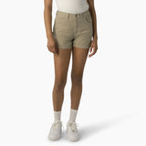 DICKIES WOMEN'S HIGH WAISTED CARPENTER SHORTS (FRR50)