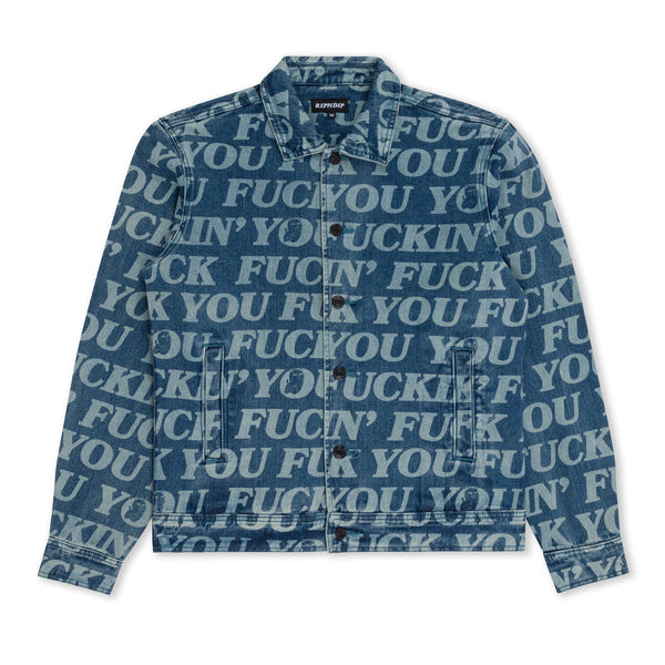 RIPNDIP FUCKIN FUCK DENIM JACKET (RND9903)